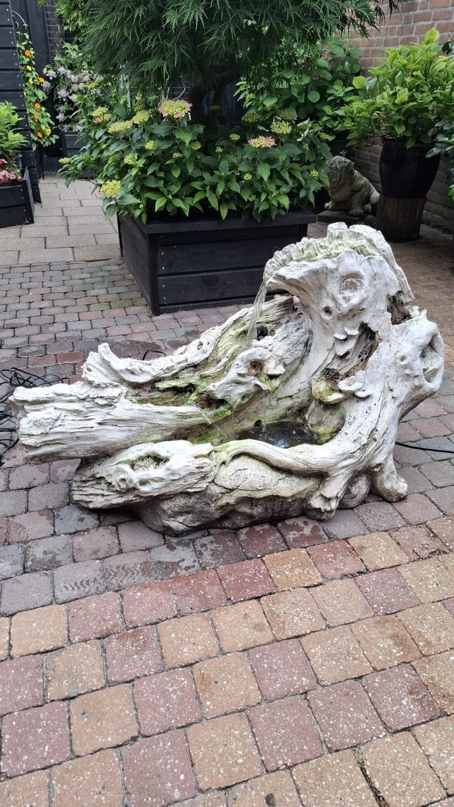 Te koop boomstam waterornament , fontijn, waterval., Ophalen