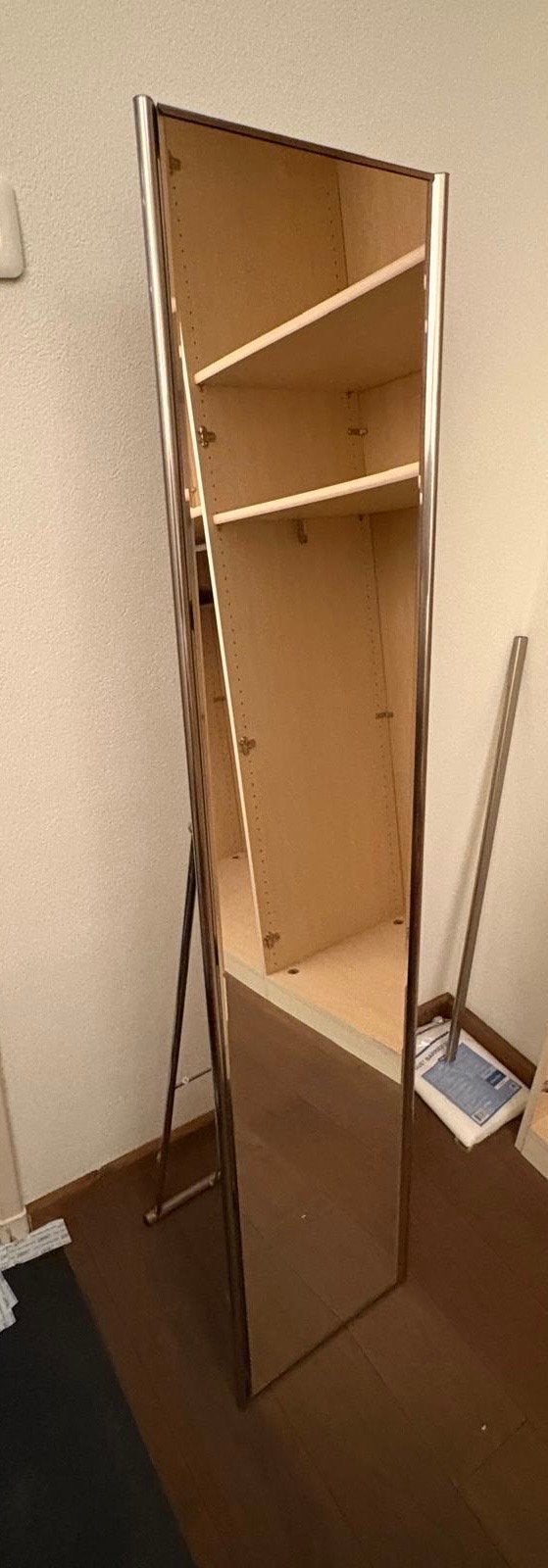 Passpiegel staand, Ophalen, Minder dan 50 cm, Zo goed als nieuw, 150 tot 200 cm