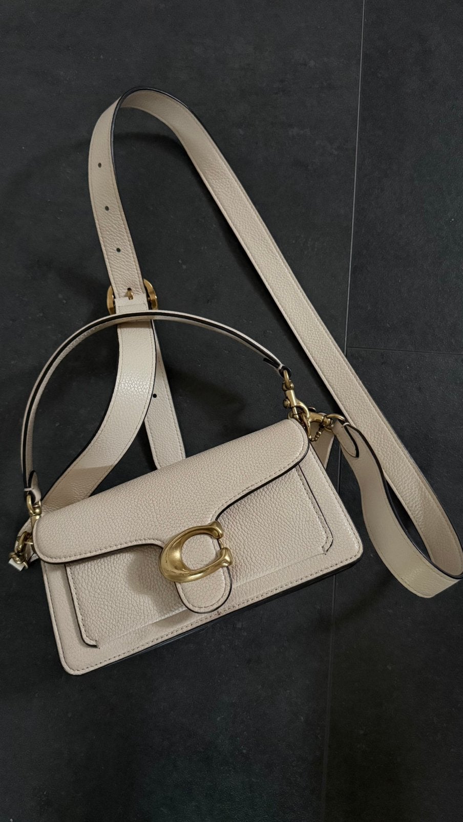 Coach Tabby 25, Verzenden, Zo goed als nieuw, Zwart, Handtas