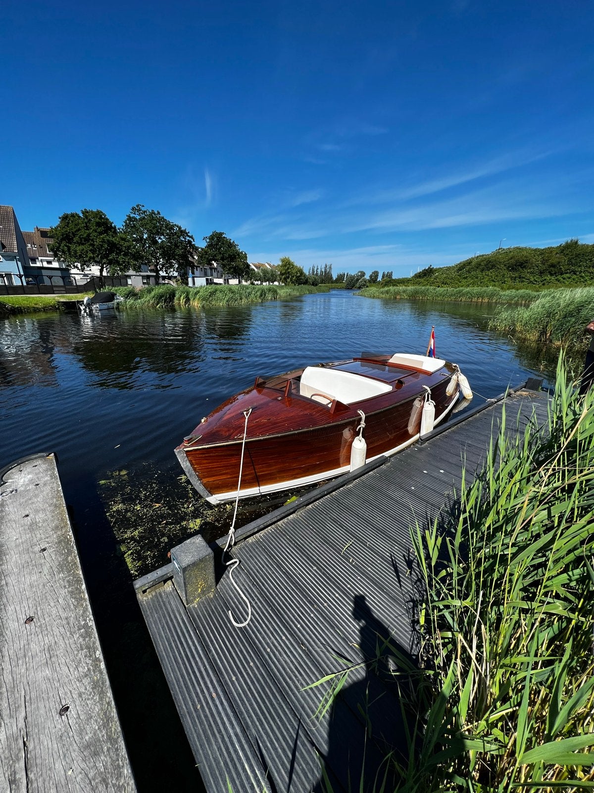 Unieke Mahonie Attwood Speedboot uit 1938 met Trailer, Gebruikt, Trailer, Hout, Speedboot