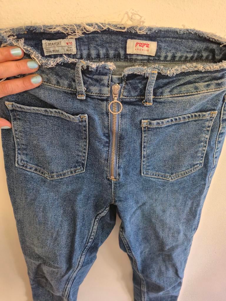 Pepe Jeans London Dames Jeans - Maat W27, Blauw, Pepe Jeans London, Ophalen of Verzenden, Zo goed als nieuw