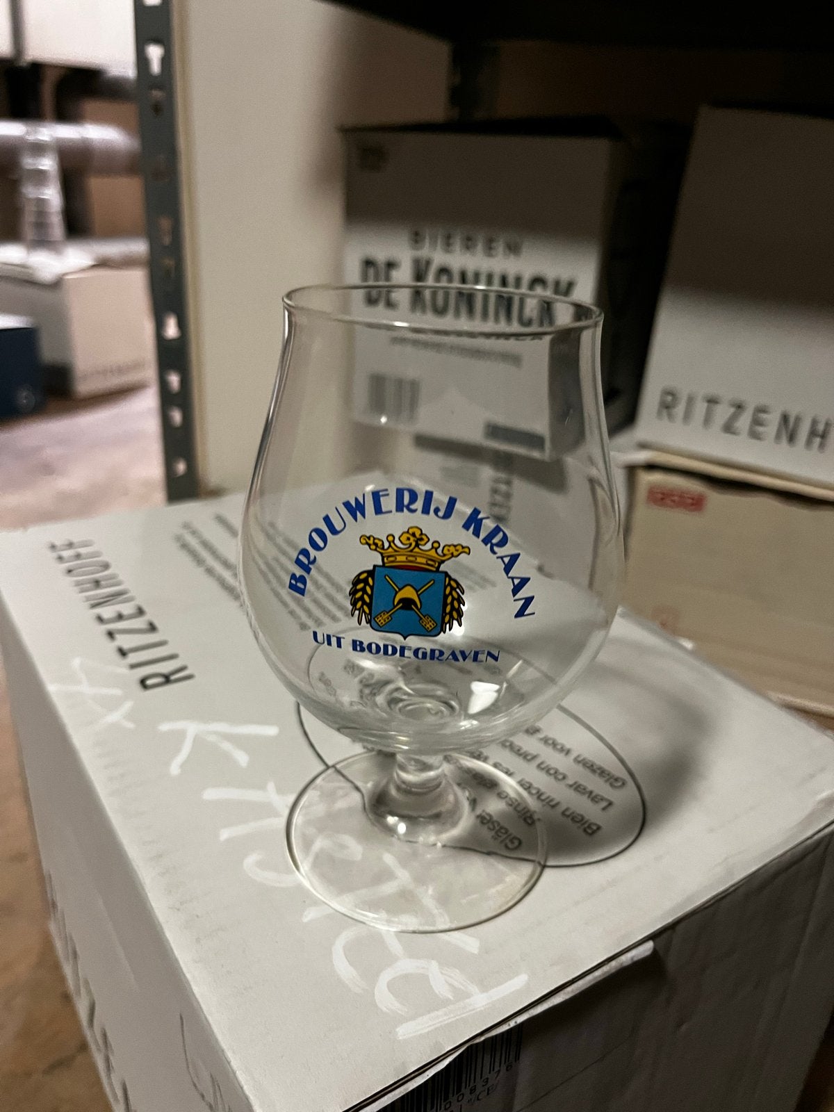 Brouwerij Kraan Bierglazen - Set van 6, Verzamelen, Ophalen of Verzenden, Nieuw, Glas of Glazen