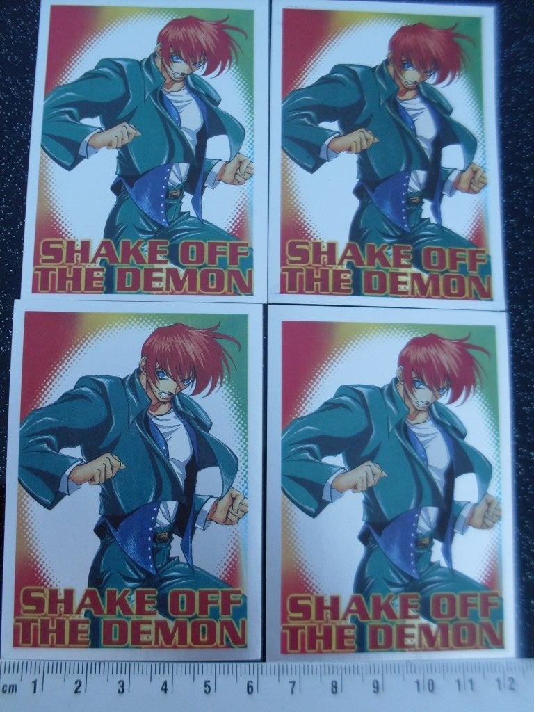 4x panini sticker shake off the demon, Verzenden, Zo goed als nieuw, Overige typen