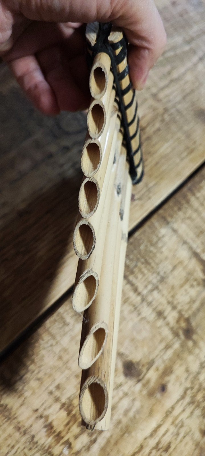 Bamboe Panfluit - Handgemaakt Muziekinstrument, Muziek en Instrumenten, Ophalen of Verzenden, Gebruikt, Houtblazer