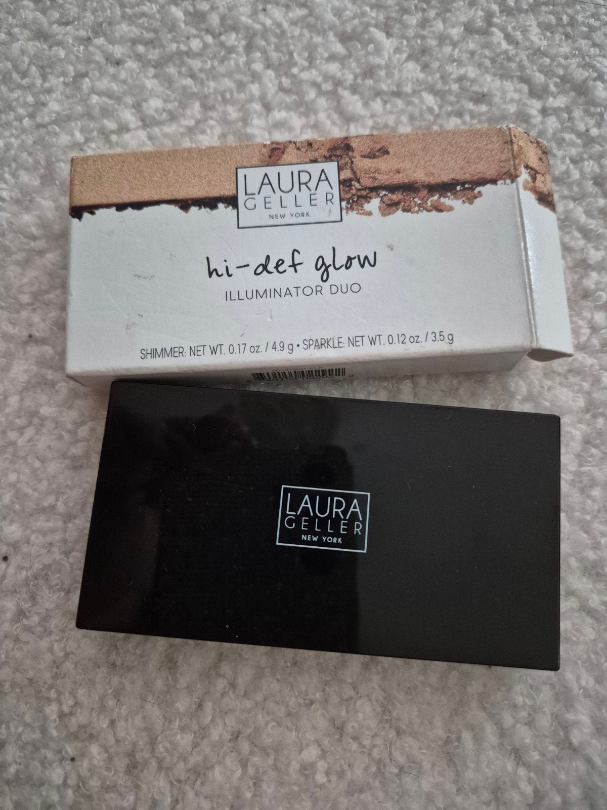 Laura Geller hi-def glow illuminator duo in heart of gold, Ophalen of Verzenden, Nieuw, Wangen, Make-up
