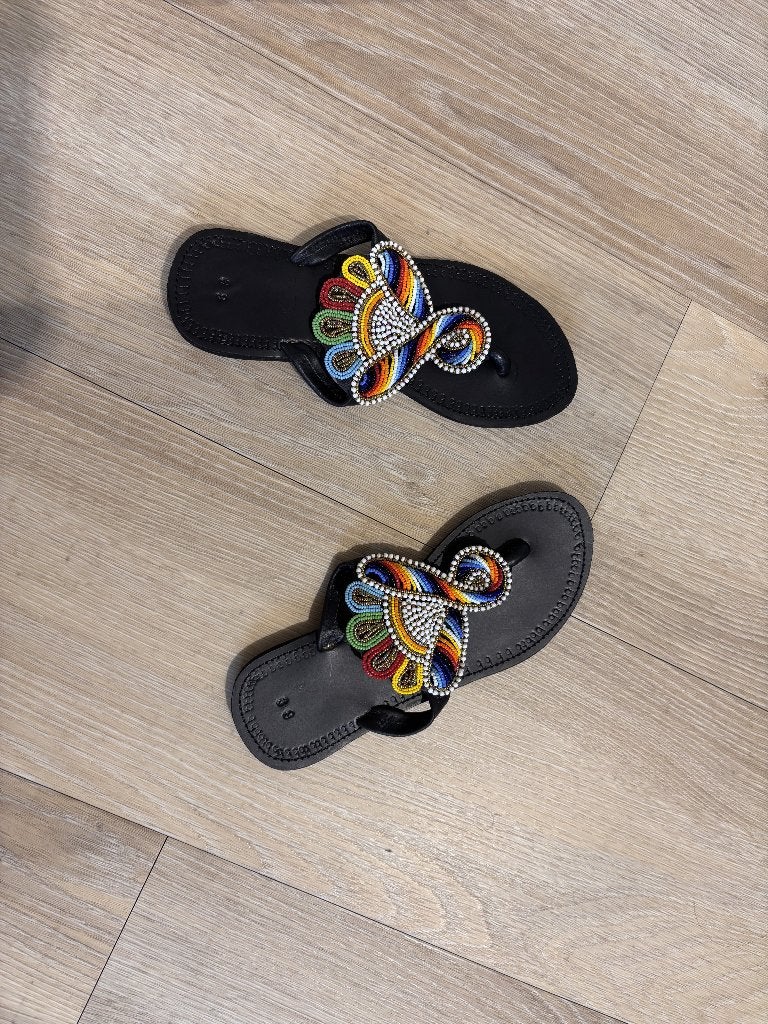 Splinternieuw Handgemaakte Afrikaanse Maasai Sandalen, Ophalen, Overige kleuren, Nieuw, Sandalen of Muiltjes