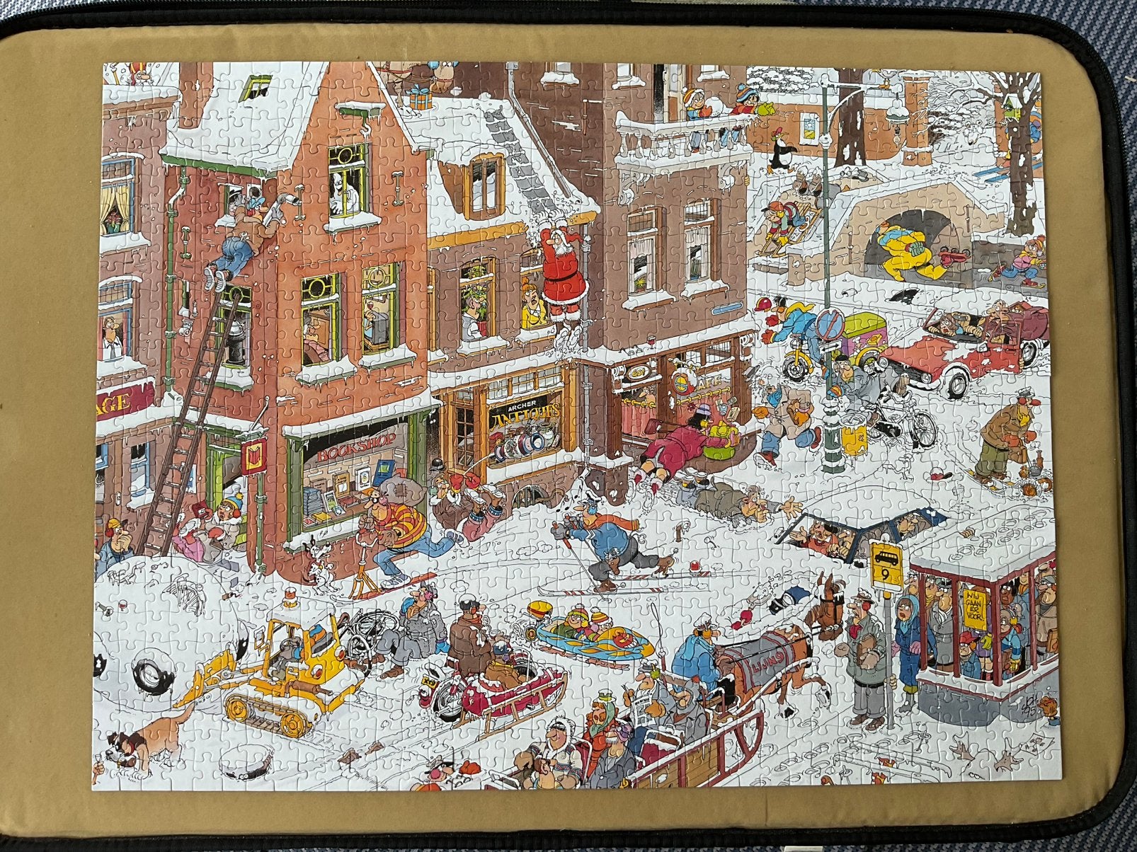 Jan van Haasteren - Street life 950 stukjes, Ophalen of Verzenden, 500 t/m 1500 stukjes, Zo goed als nieuw
