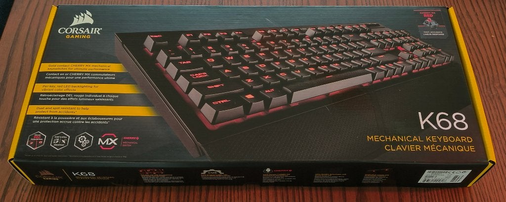 Corsair K68 Mechanical Gaming Keyboard – Cherry MX Red nieuw, Ophalen, Gaming toetsenbord, Nieuw, Qwerty