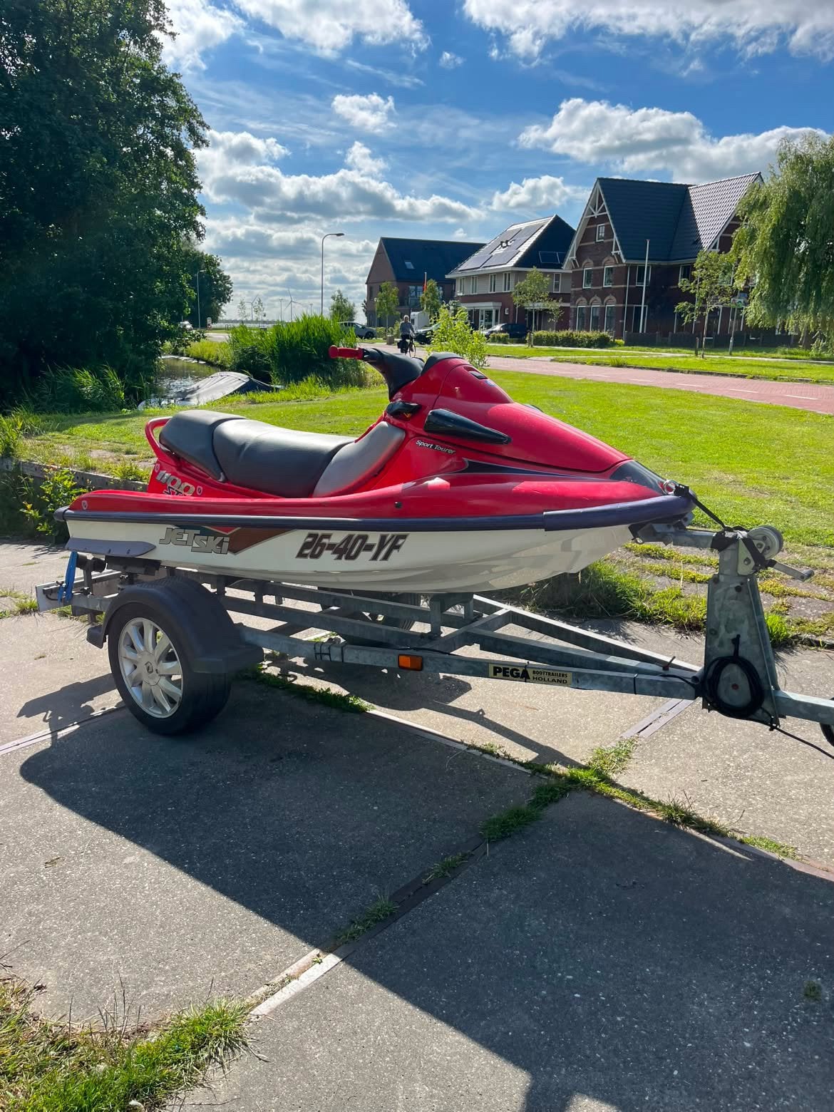 Kawasaki STX 1100cc + nieuwe trailer PEGA  110 vaaruren, Ophalen of Verzenden, Zo goed als nieuw, Benzine, Minder dan 70 pk