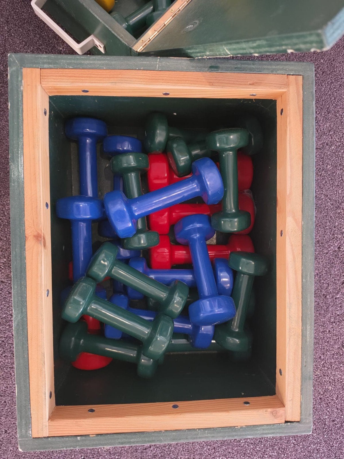 Dumbbell set met opbergkist - diverse gewichten, Ophalen, Gebruikt, Armen, Dumbbell