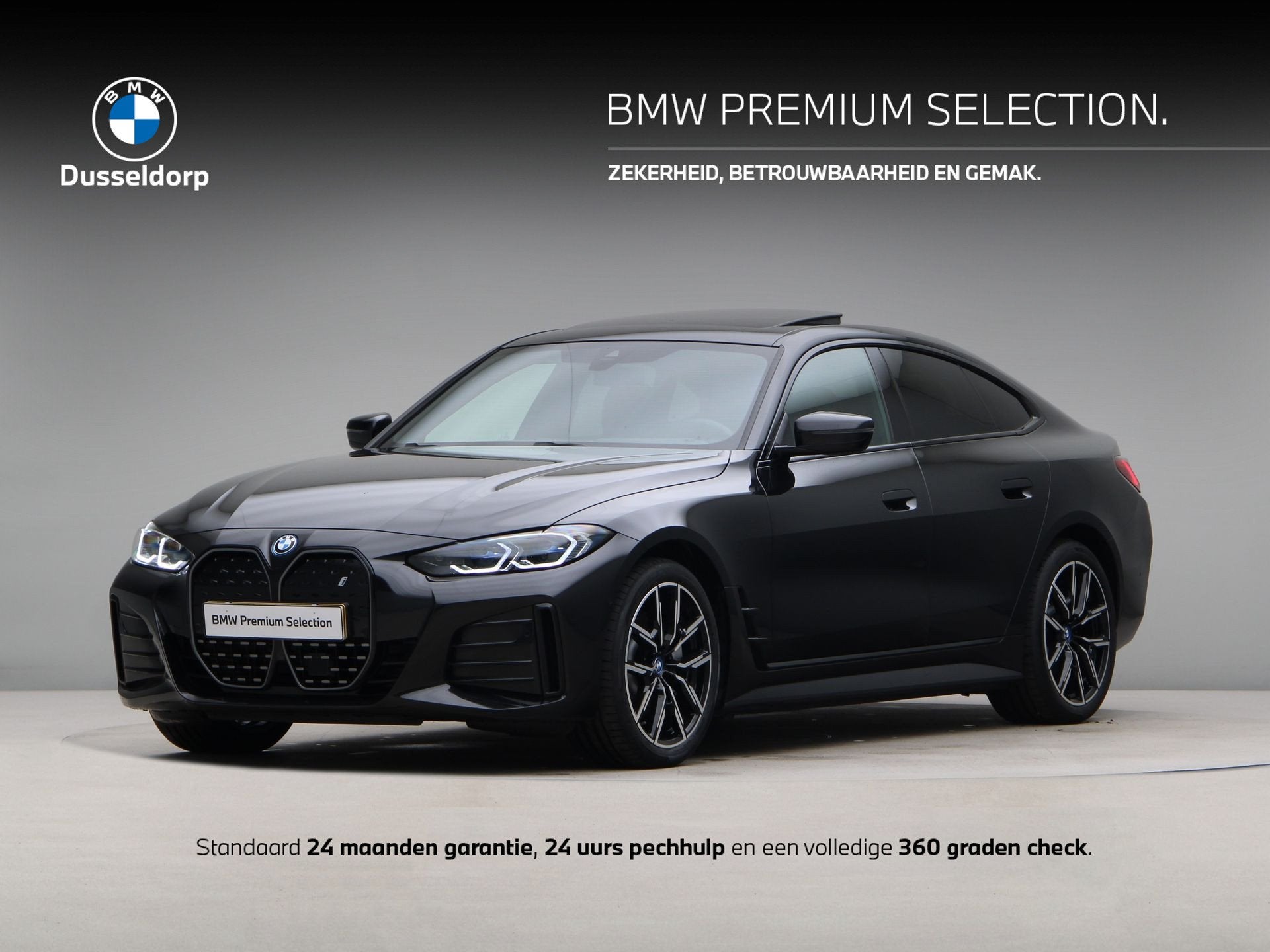 BMW i4 eDrive40 High Executive 84 kWh SoH 93% | Trekhaak, Auto's, Achterwielaandrijving, Gebruikt, Met garantie (alle), 1600 kg