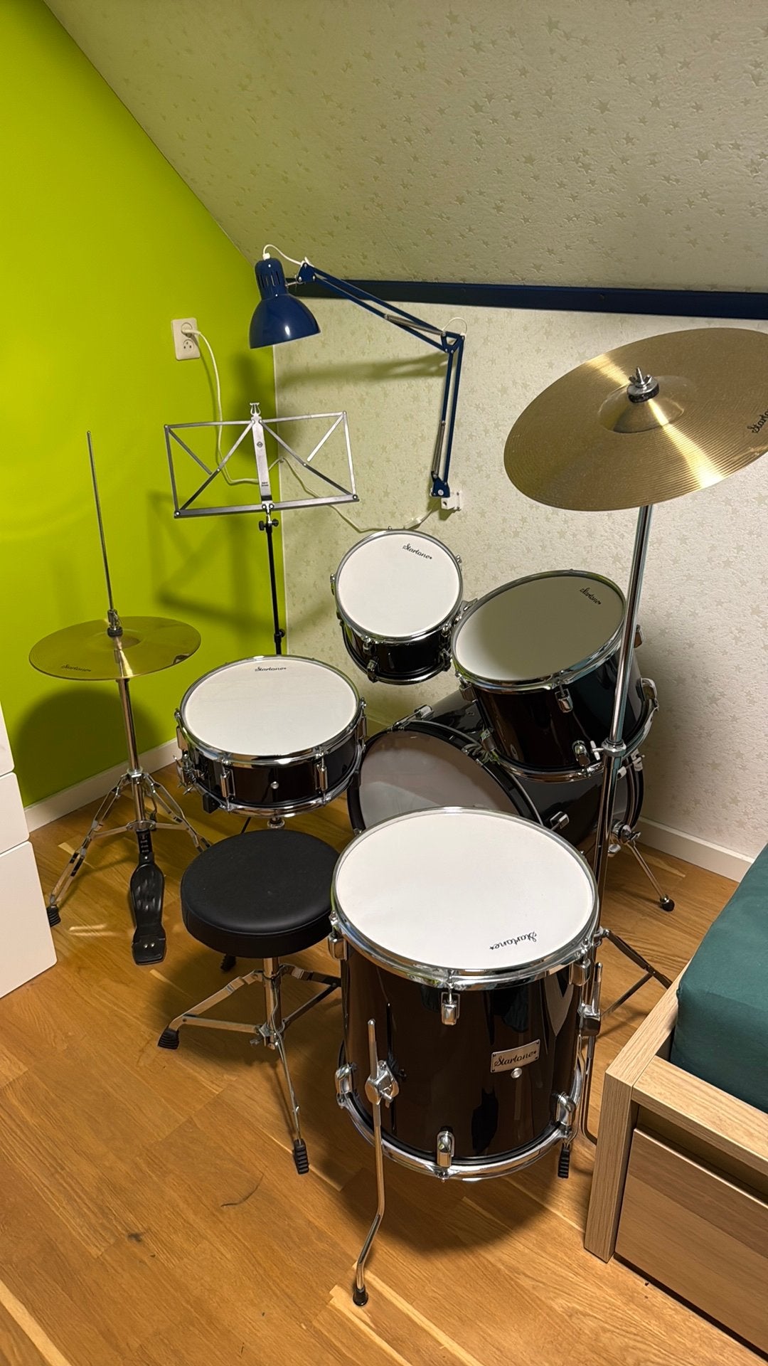Startone Star Drum Set Studio -BK, Ophalen, Zo goed als nieuw, Overige merken