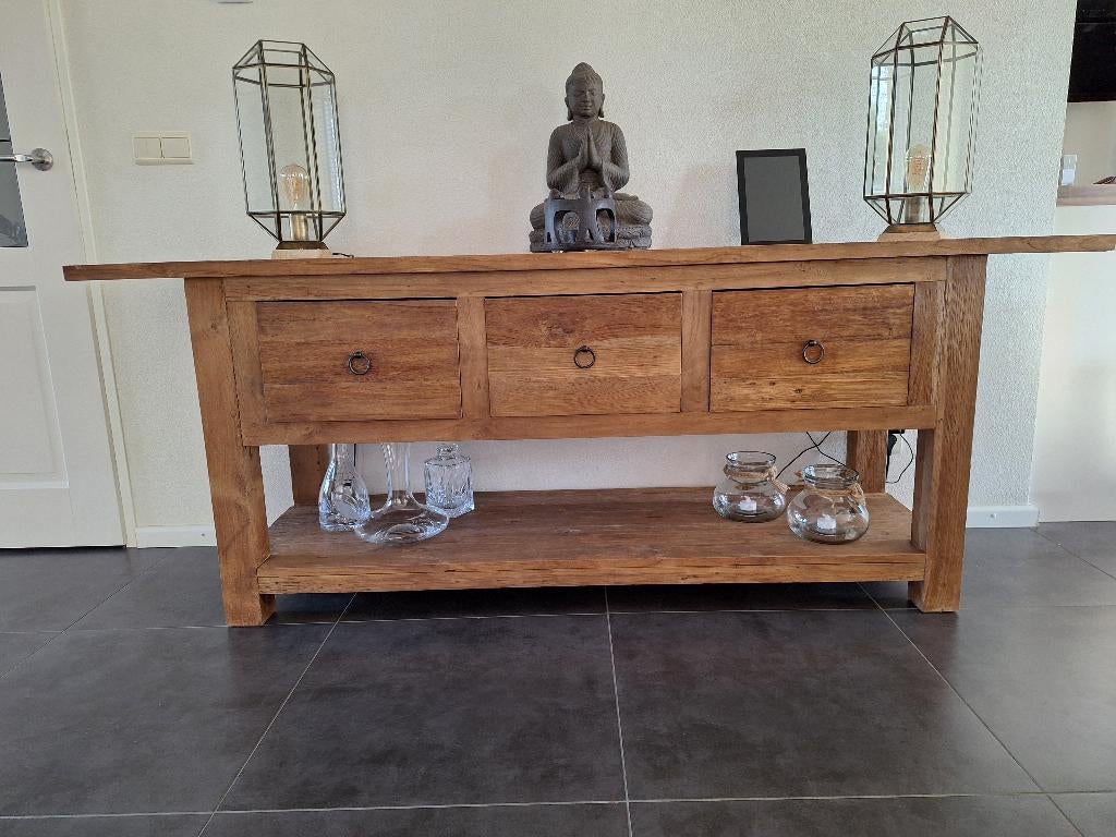 Sidetable, Huis en Inrichting, Ophalen, Koloniaal, 200 cm of meer, Zo goed als nieuw