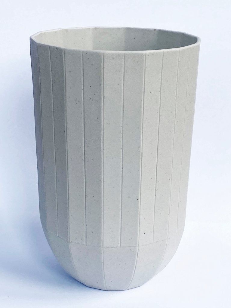 HAY Paper Porcelain Mok M – Scholten & Baijings  - Arita, Ophalen, 15 cm, Zo goed als nieuw, Grijs