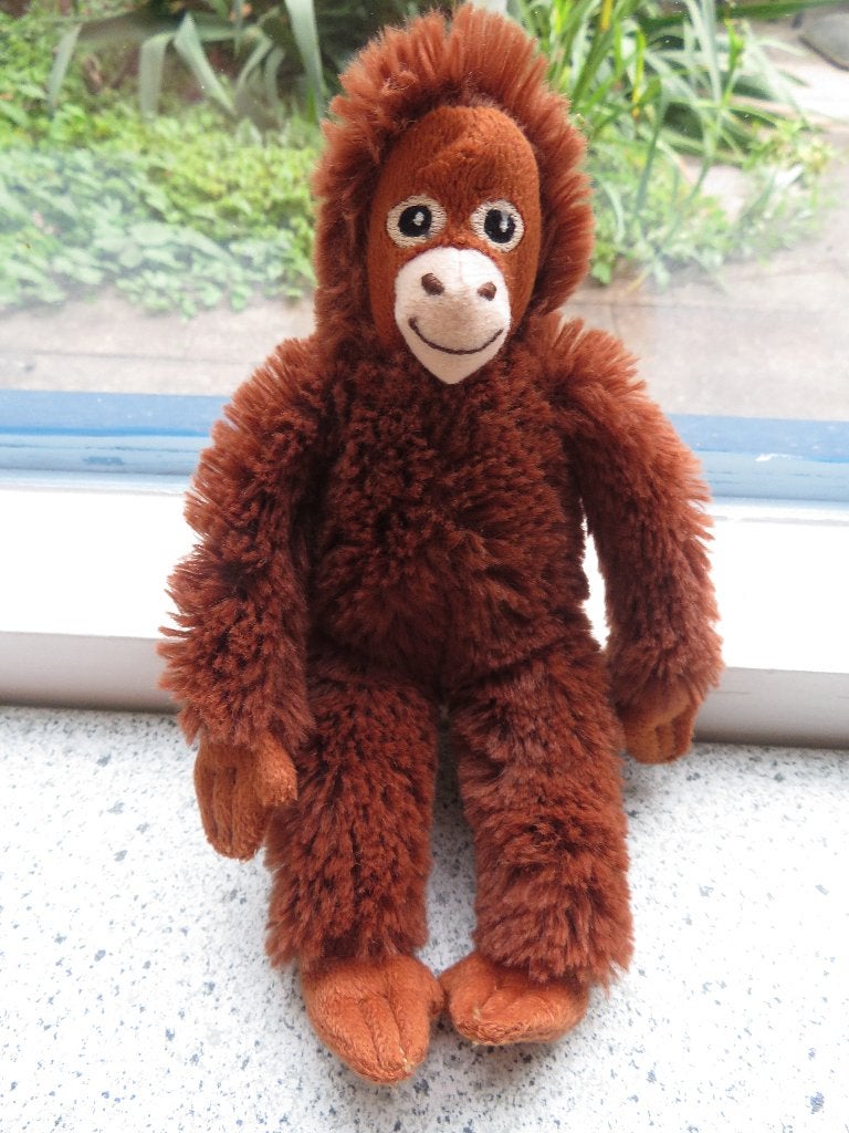 Aap aapje van IKEA Djungelskog kleine maat ca 20 cm, IKEA, Ophalen of Verzenden, Zo goed als nieuw, Wasbaar