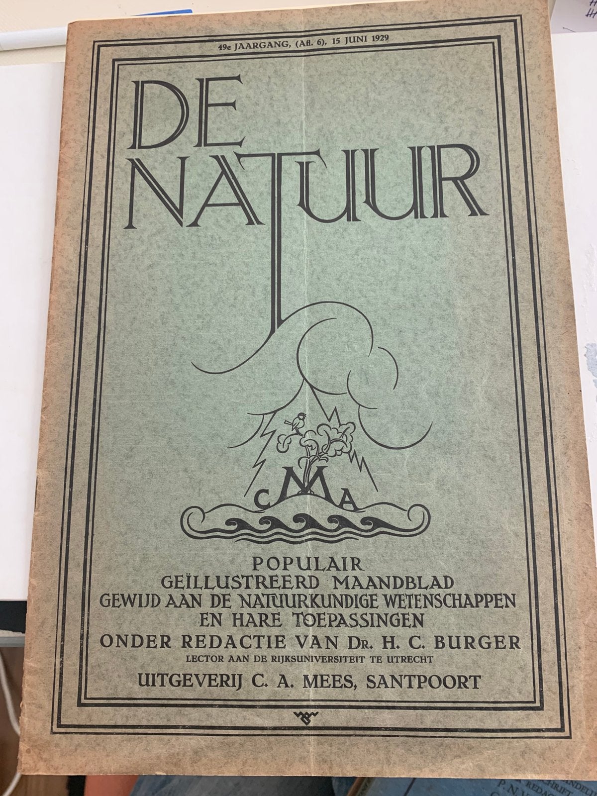 Boek De Natuur Geïllustreerd Maanblad C A Mees Santpoort, Antiek en Kunst, Verzenden