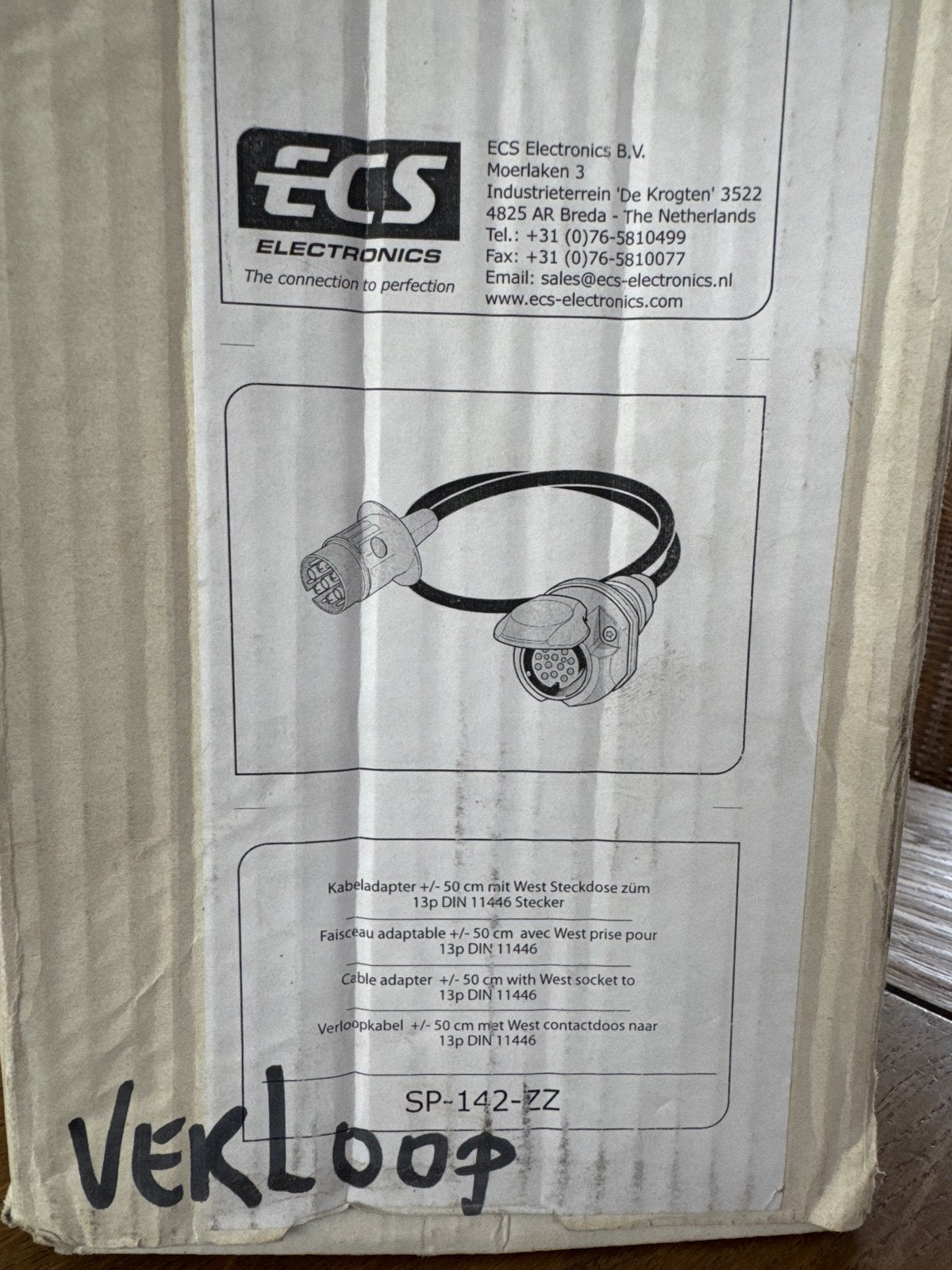 ECS Electronics Kabeladapter 13p DIN 11446, Ophalen, Nieuw