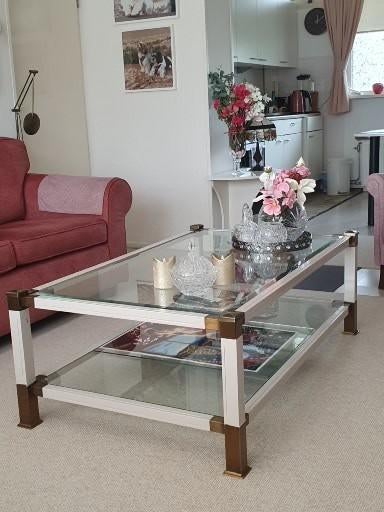 salontafel, Huis en Inrichting, Tafels | Salontafels, Ophalen, Gebruikt, 100 tot 150 cm, 50 tot 100 cm