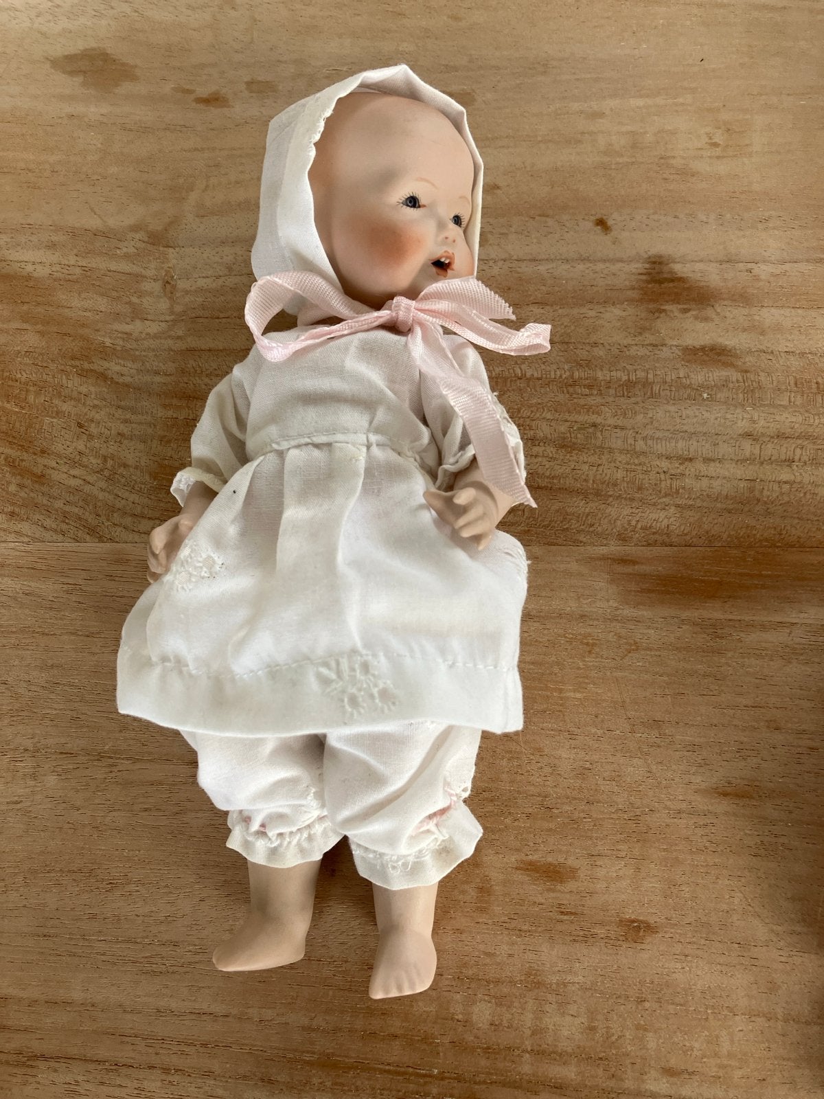 Vintage Stenen Popje 1985 - 20 cm - Zeer Goede Staat, Verzamelen, Poppen, Ophalen of Verzenden, Zo goed als nieuw, Pop