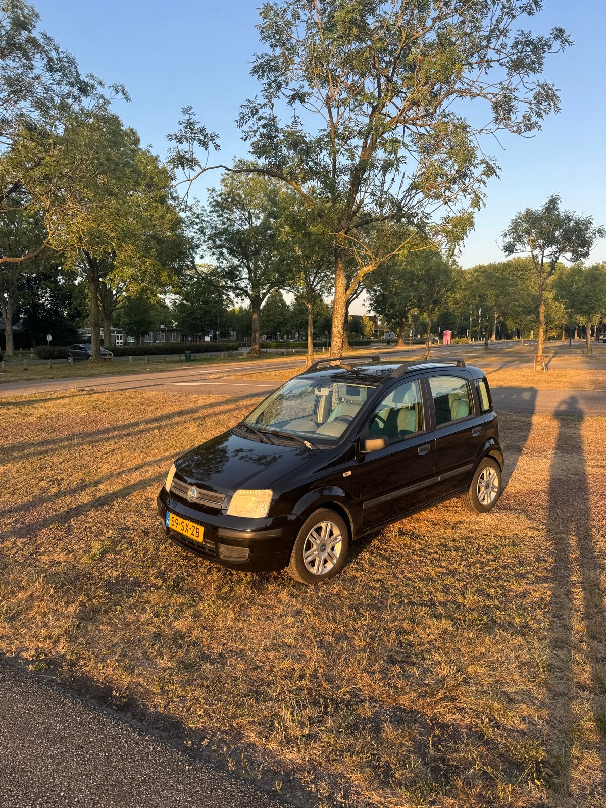 Fiat Panda 1.2 Dualogic 2006 Zwart automaat, 840 kg, Zwart, Origineel Nederlands, USB