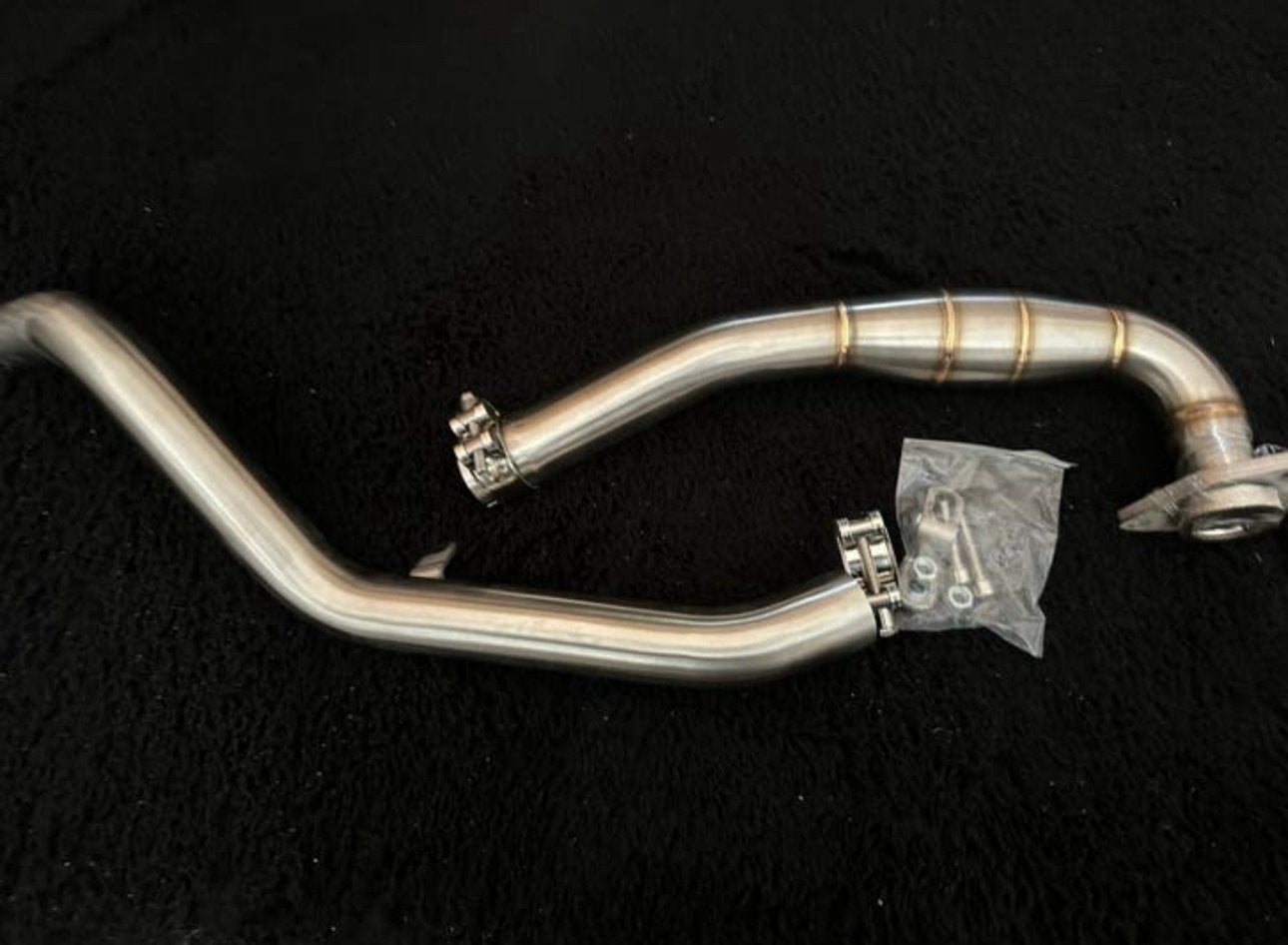 Akrapovic voorbocht rvs uitlaat systeem honda x adv 750, Ophalen of Verzenden, Nieuw