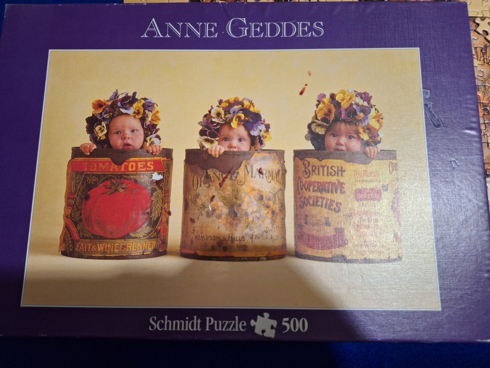 Anne Geddes - Schrift puzzle, Ophalen of Verzenden, 500 t/m 1500 stukjes, Gebruikt, Legpuzzel