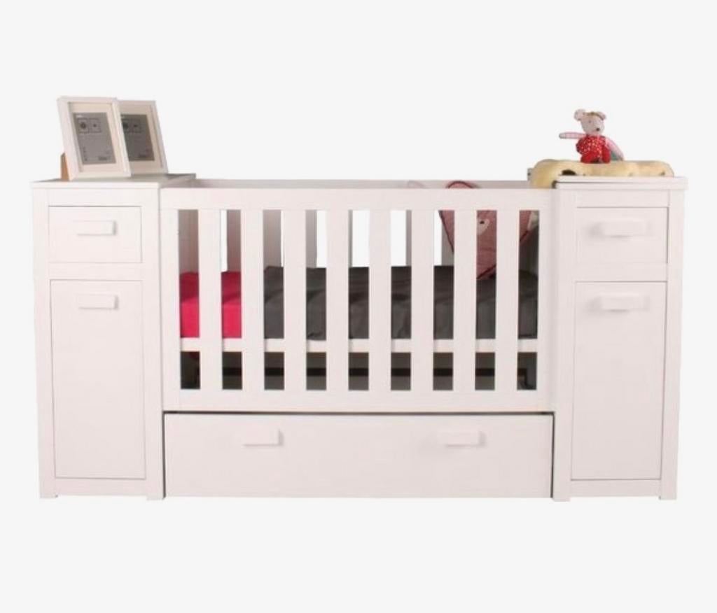 Happy Baby combi ledikant met commode (wit), Ophalen, Gebruikt, Ledikant