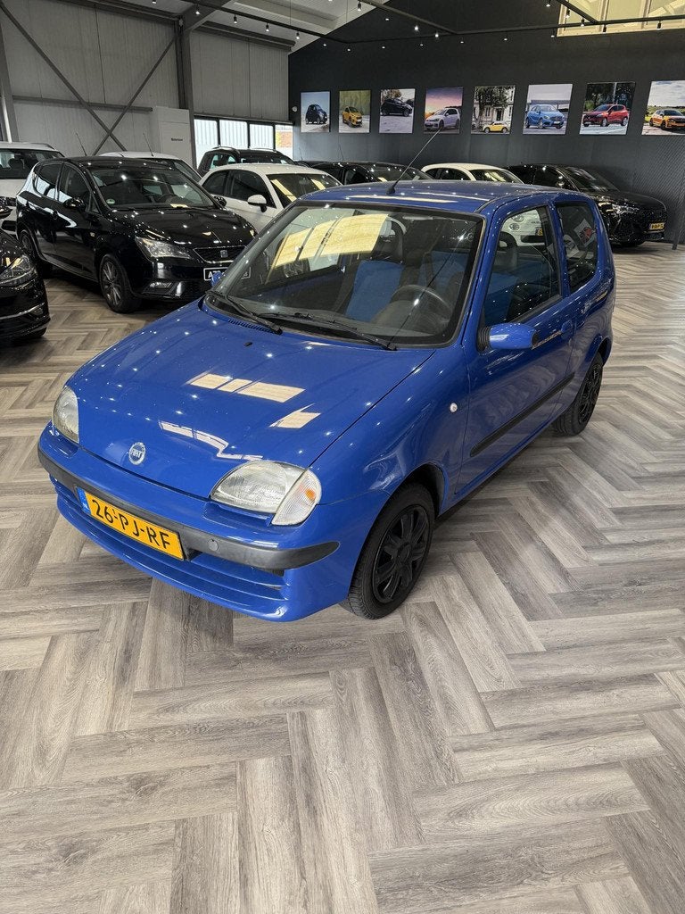 Fiat Seicento 1.1 S, Voorwielaandrijving, Stof, Blauw, Handgeschakeld