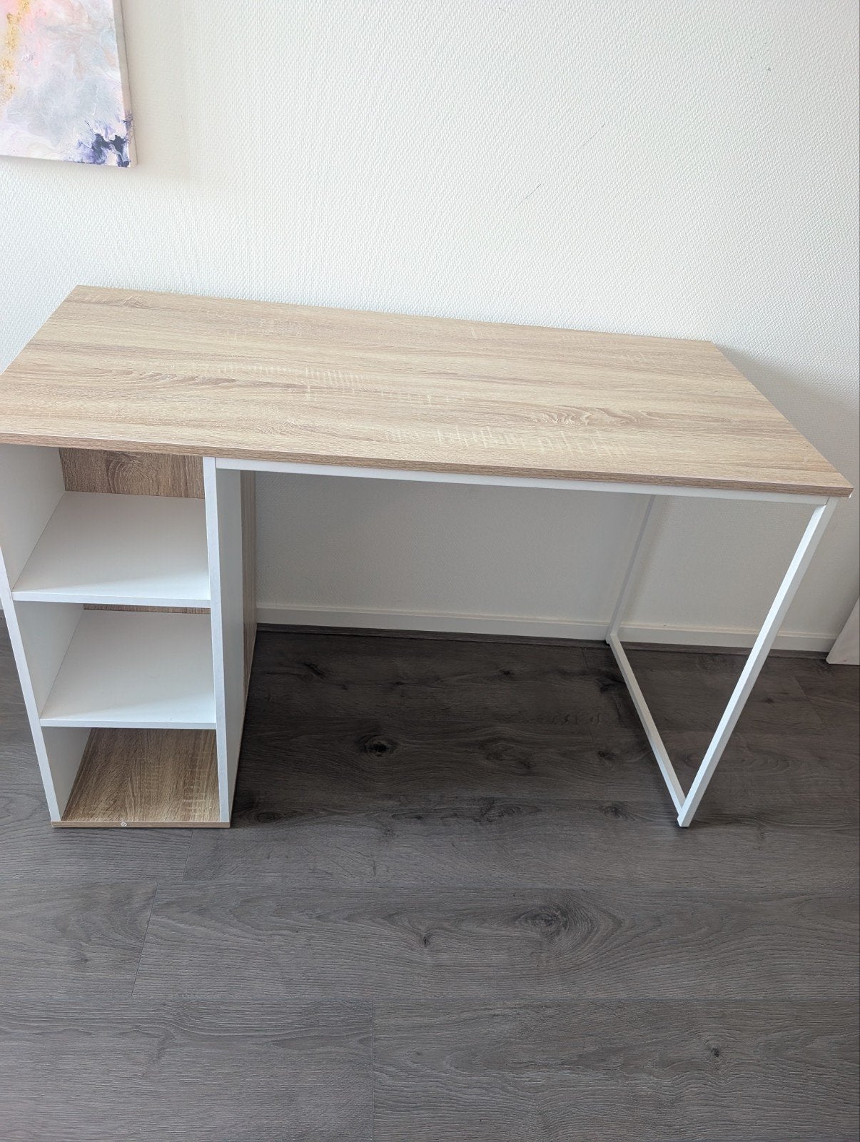 Manicure tafel 115x55x75 met opbergruimte, Ophalen, Spaanplaat of MDF, Zo goed als nieuw, Wit