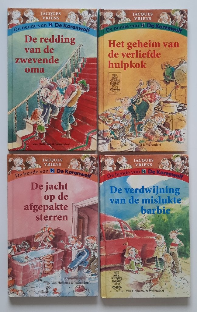 De bende van De Korenwolf boeken - Jacques Vriens, Ophalen of Verzenden, Zo goed als nieuw, Jacques Vriens, Sprookjes
