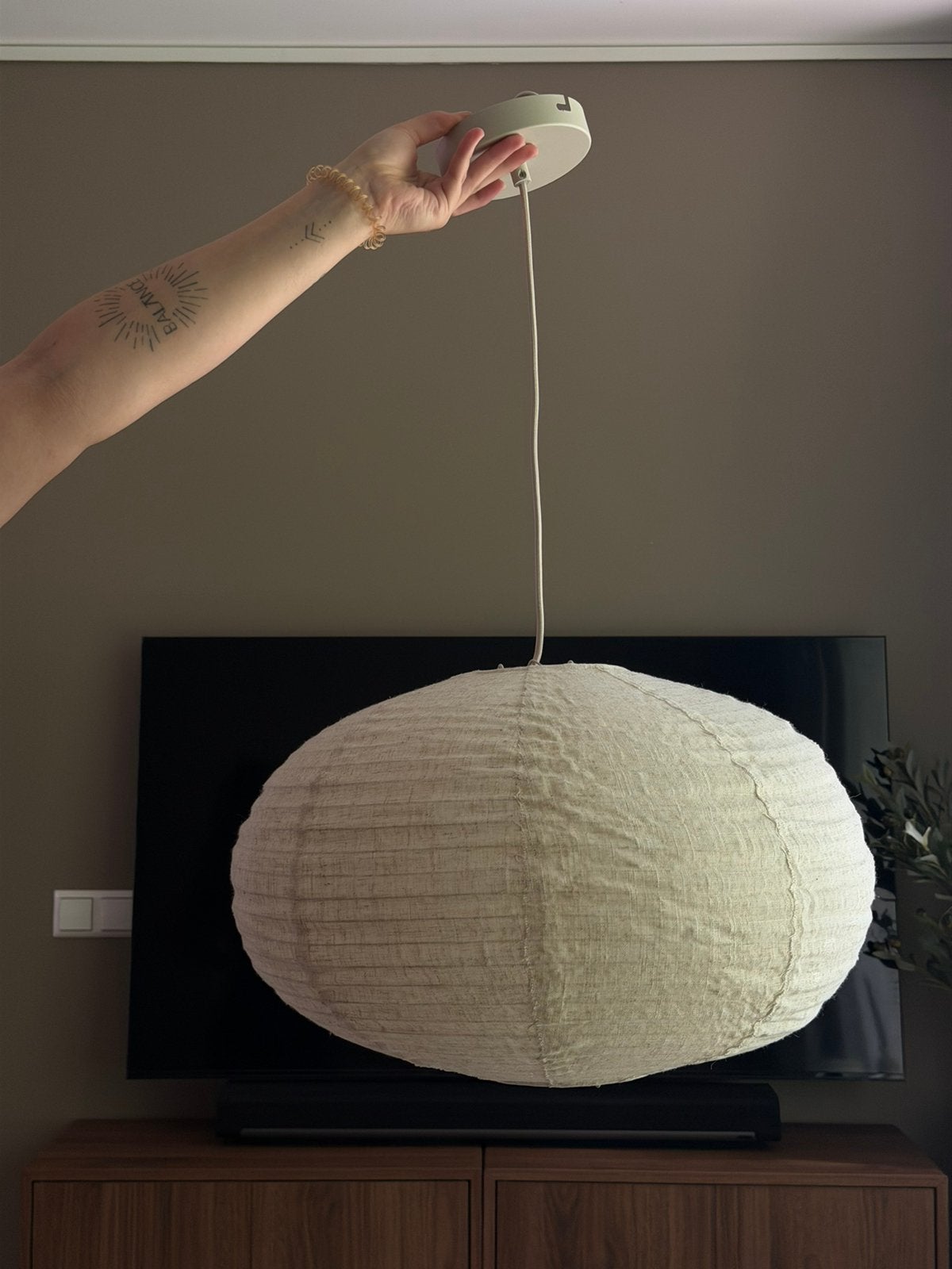 Japandi hanglamp 1x nieuw in doos, Ophalen, Zo goed als nieuw