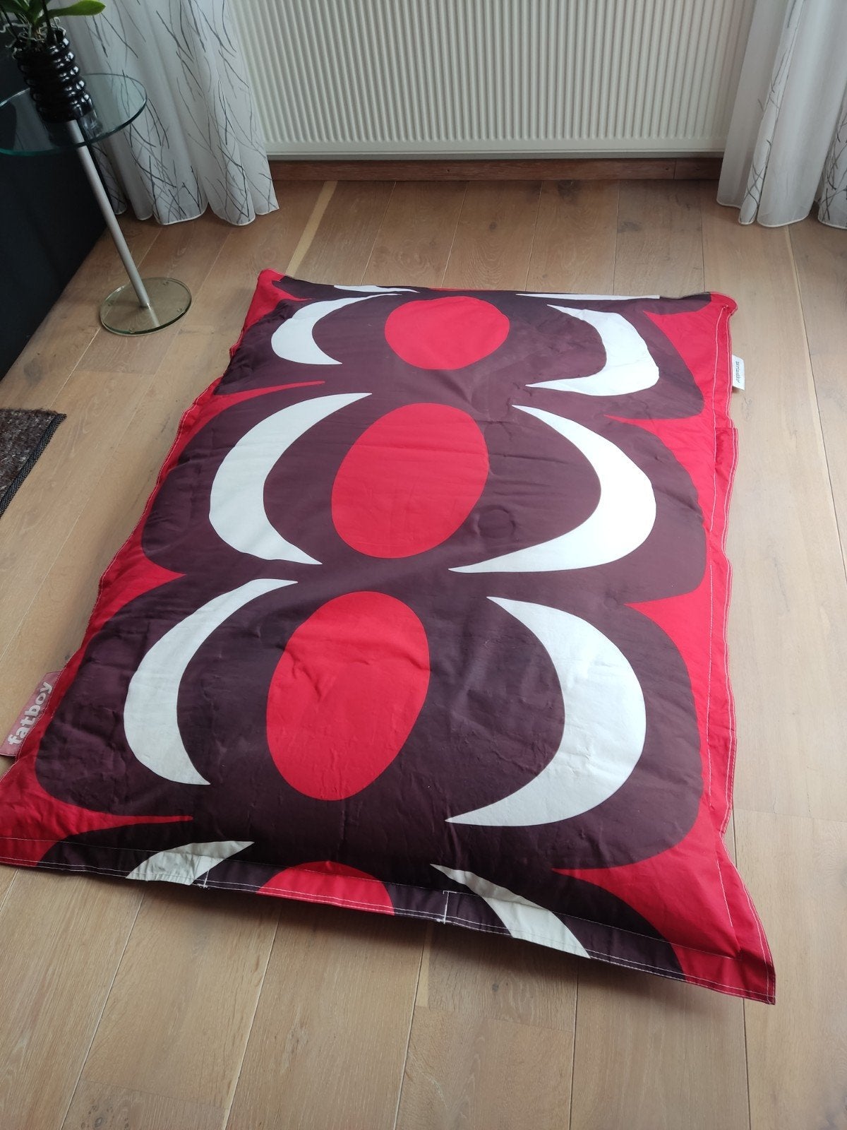 Fatboy Marimekko zitzak - rood/zwart/wit, Ophalen, Gebruikt, Meerkleurig, Zitzak