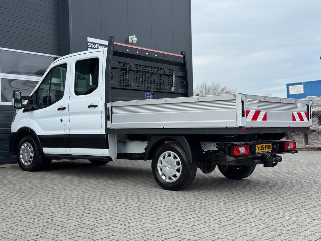Ford Transit 350 2.0 TDCI L2H1 DC Trend 4WD | Open laadbak |, Auto's, Bestelauto's, Keurmerk '100% Onderhouden', 4 cilinders, Wit