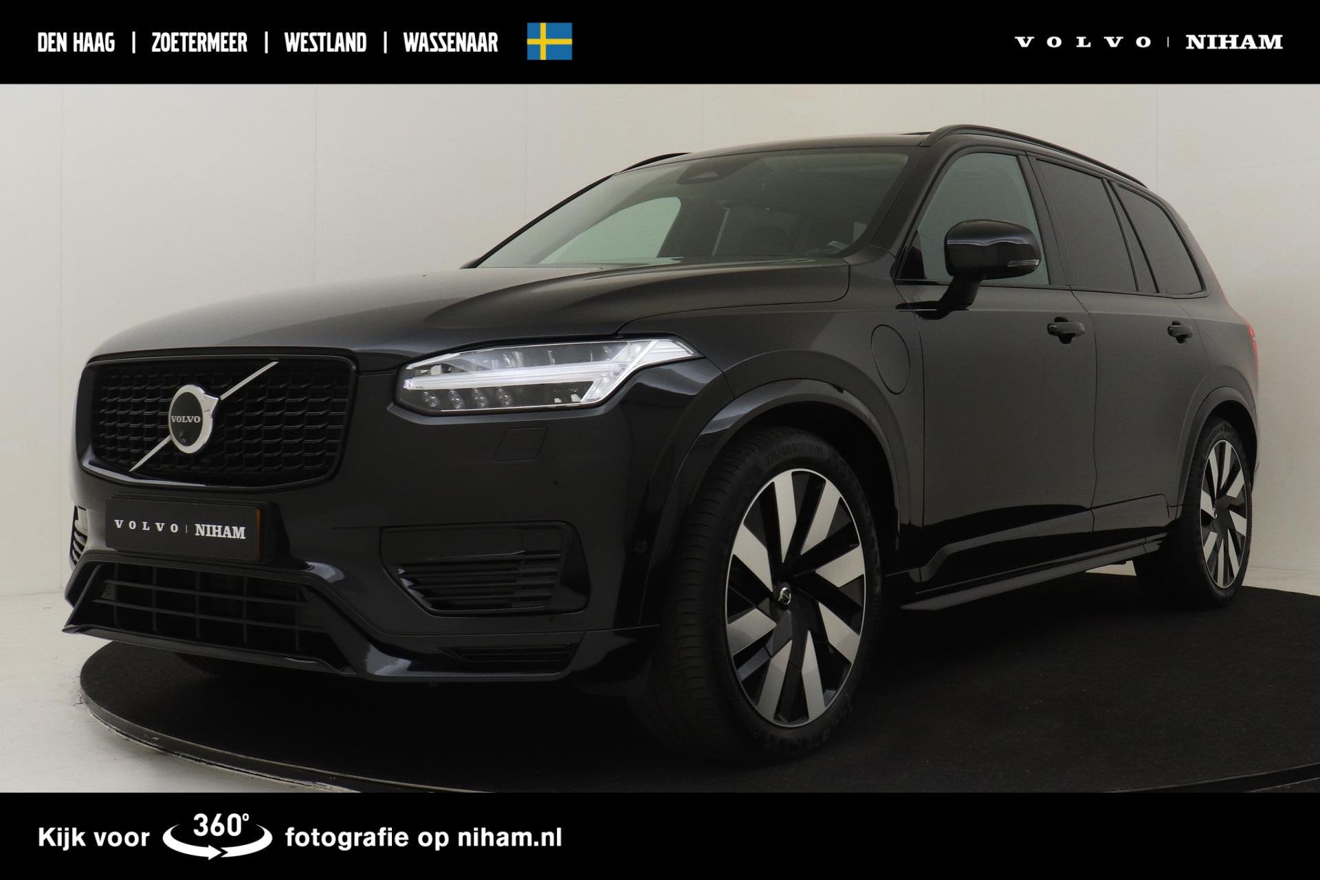 Volvo XC90 T8 PLUG-IN HYBRID AWD ULTRA DARK *FULL OPTIONS!*, Gebruikt, Euro 6, 4 cilinders, Zwart