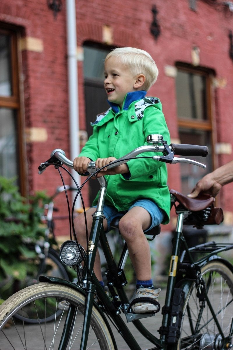 Zadel op stang model 4 - Fietszitje voor kinderen, Ophalen, Gebruikt, Voorzitje, Voetsteuntjes