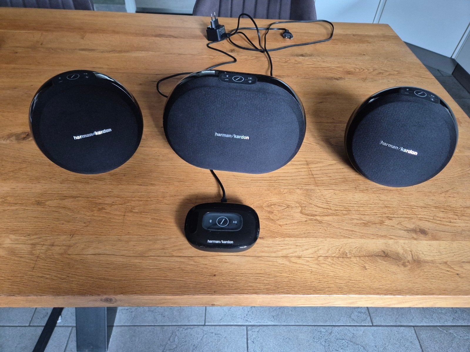 Te koop Harman Kardon Omni set, Ophalen, Gebruikt, Inclusief kabels, Speakerset