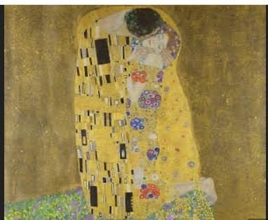 GUSTAV KLIMT,  liefdespaar, Antiek en Kunst, Kunst | Schilderijen | Klassiek, Ophalen of Verzenden