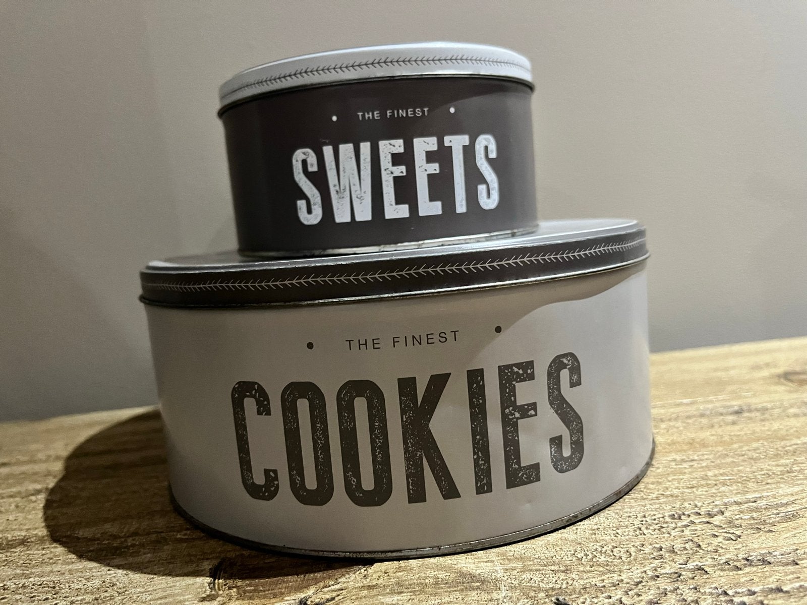 Riverdale Cookies & Sweets Voorraadpotten Set, Ophalen, Gebruikt, Voorraadpot, Metaal