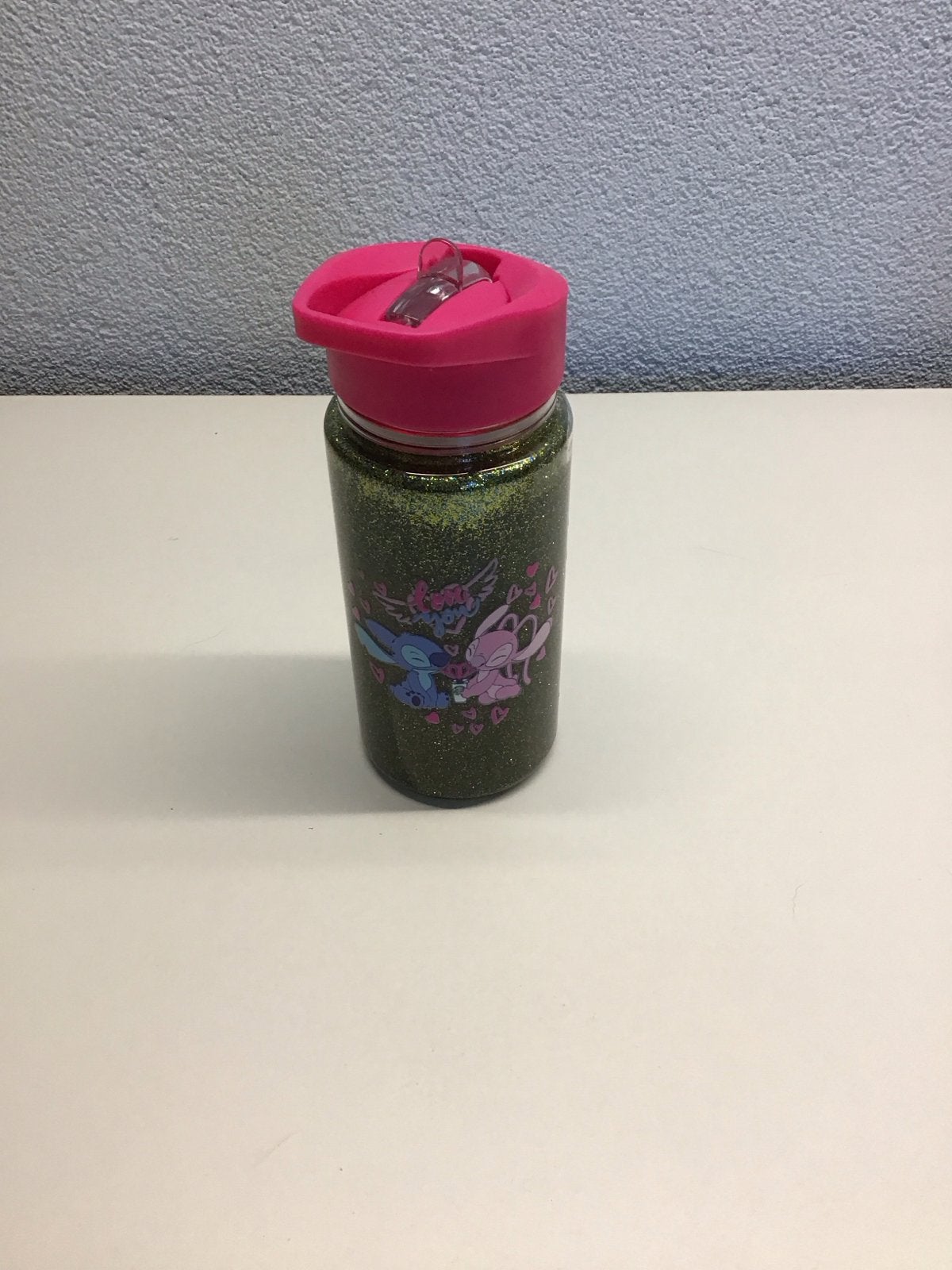 Glitter beker van stitch, Verzenden, Nieuw