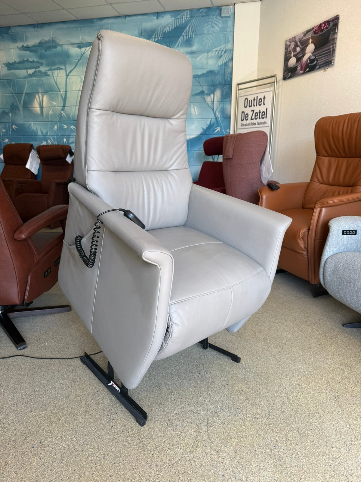 Prominent relaxfauteuil met sta op en relax stand, Ophalen of Verzenden, Nieuw, Leer, Ruim 100 top merken in alle kleuren en maten