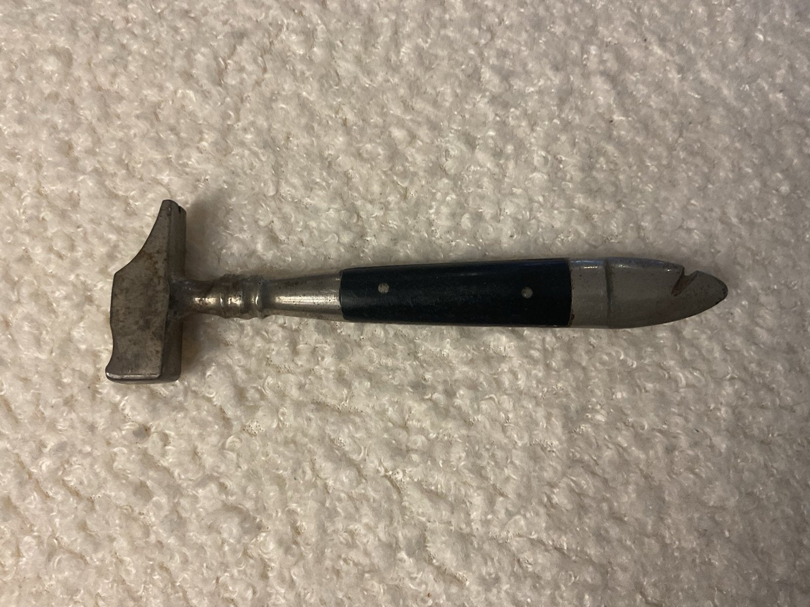 Vintage hamer met flesopener en spijkertrekker, Verzenden