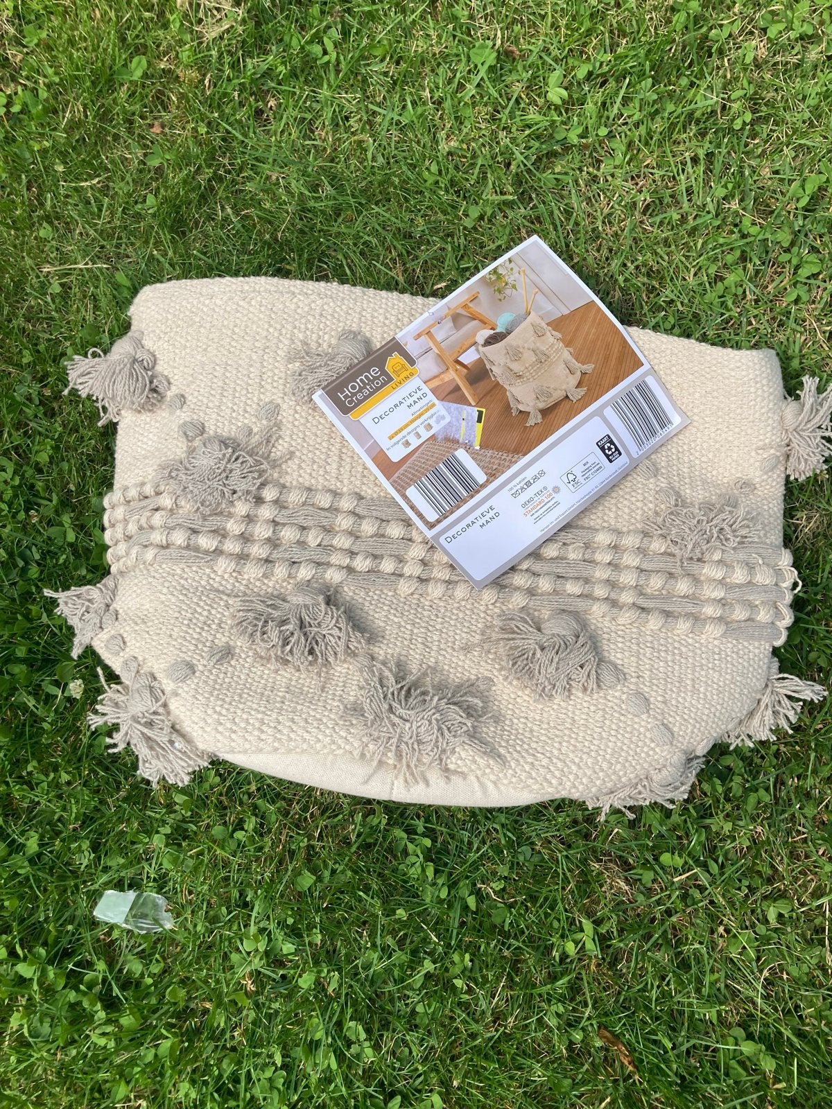 Decoratieve mand van Home Creation, Huis en Inrichting, Beige, Boho, Nieuw, Ophalen of Verzenden