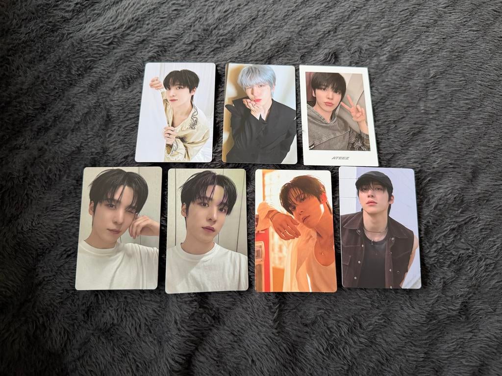 ATEEZ Yunho Photocards, Verzamelen, Muziek, Artiesten en Beroemdheden, Ophalen of Verzenden, Zo goed als nieuw, Foto of Kaart