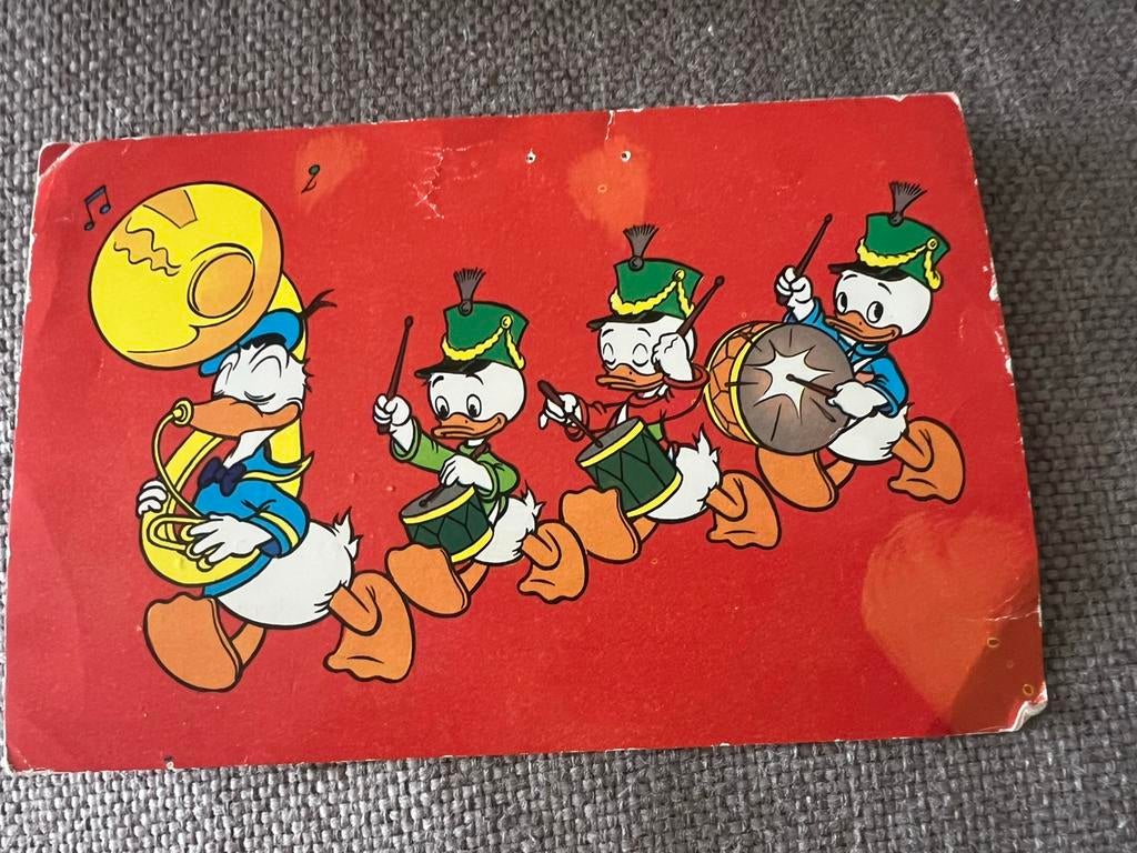 vintage Disney kaart Donald Duck de neefjes 1967, Ophalen of Verzenden, Donald Duck, Gebruikt, Overige typen