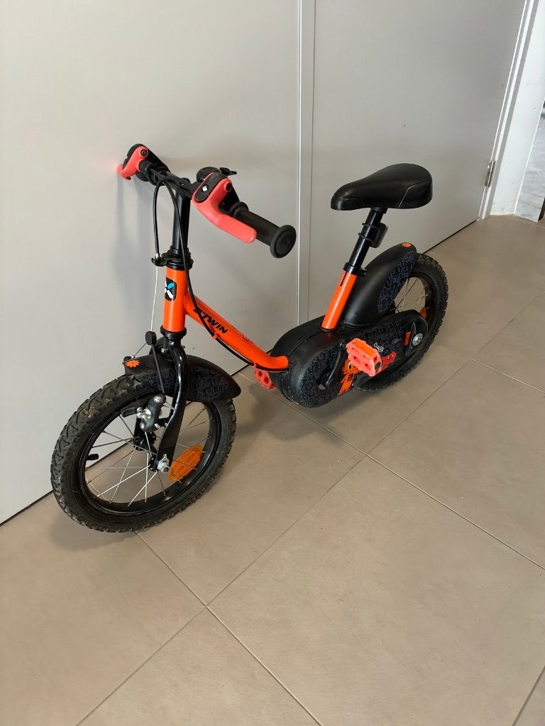 B’Twin 500 Robot kinderfiets – 14 inch, Ophalen, Zijwieltjes, Gebruikt, Minder dan 16 inch