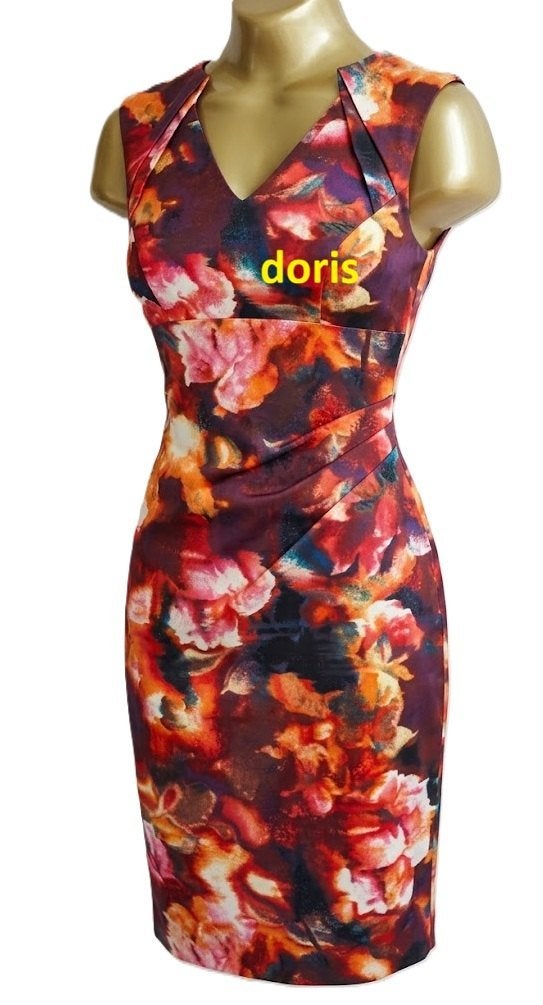 jurk Karen Millen maat 10/38 oksel tot oksel 42 rek 45 cm, Zo goed als nieuw, Boven de knie, Ophalen, Maat 38/40 (M)