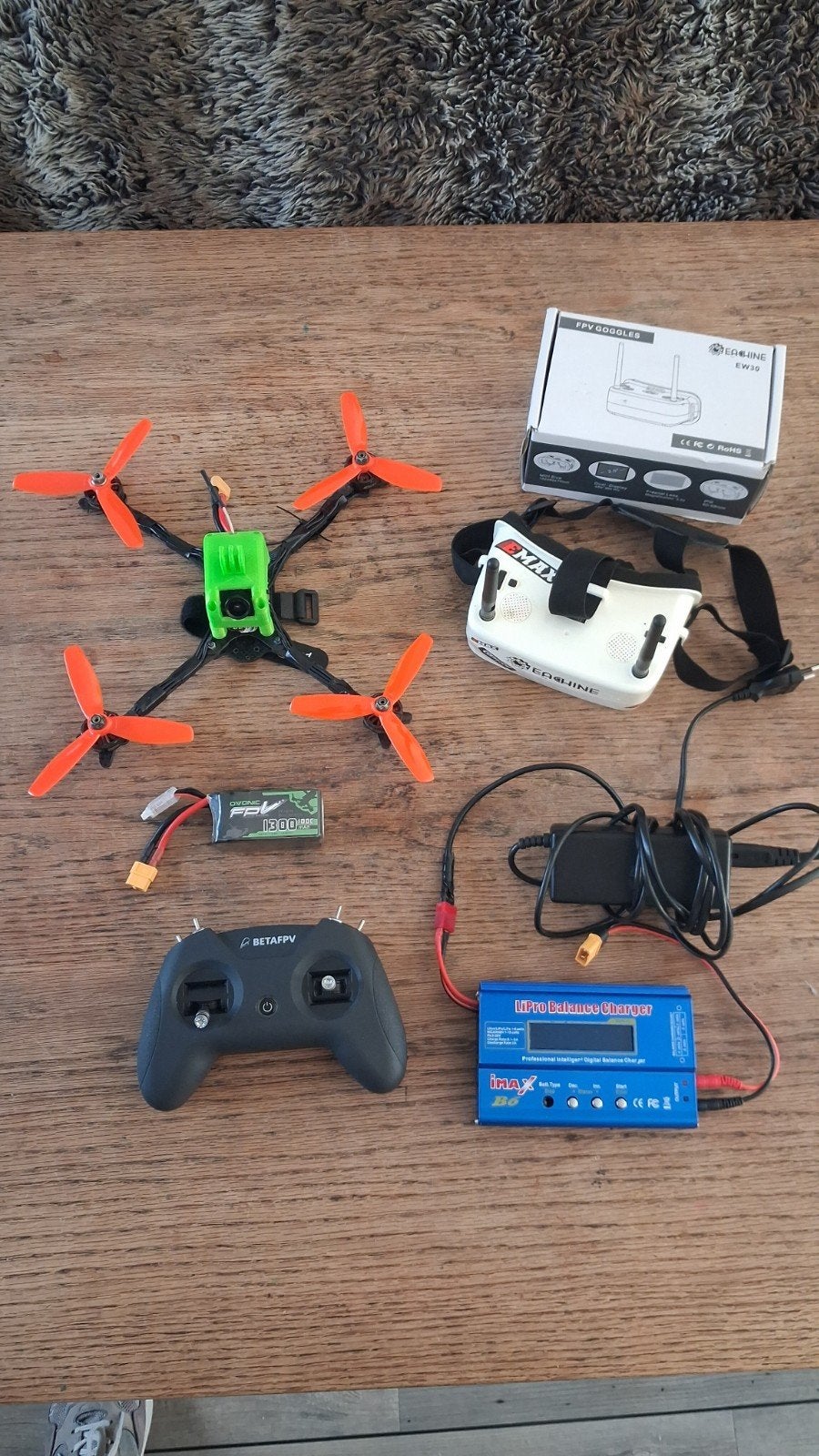5 inch FPV 4s Drone, complete set, Betafpv ELRS, Bril, lipo, Elektro, RTF (Ready to Fly), Gebruikt, Quadcopter of Multicopter