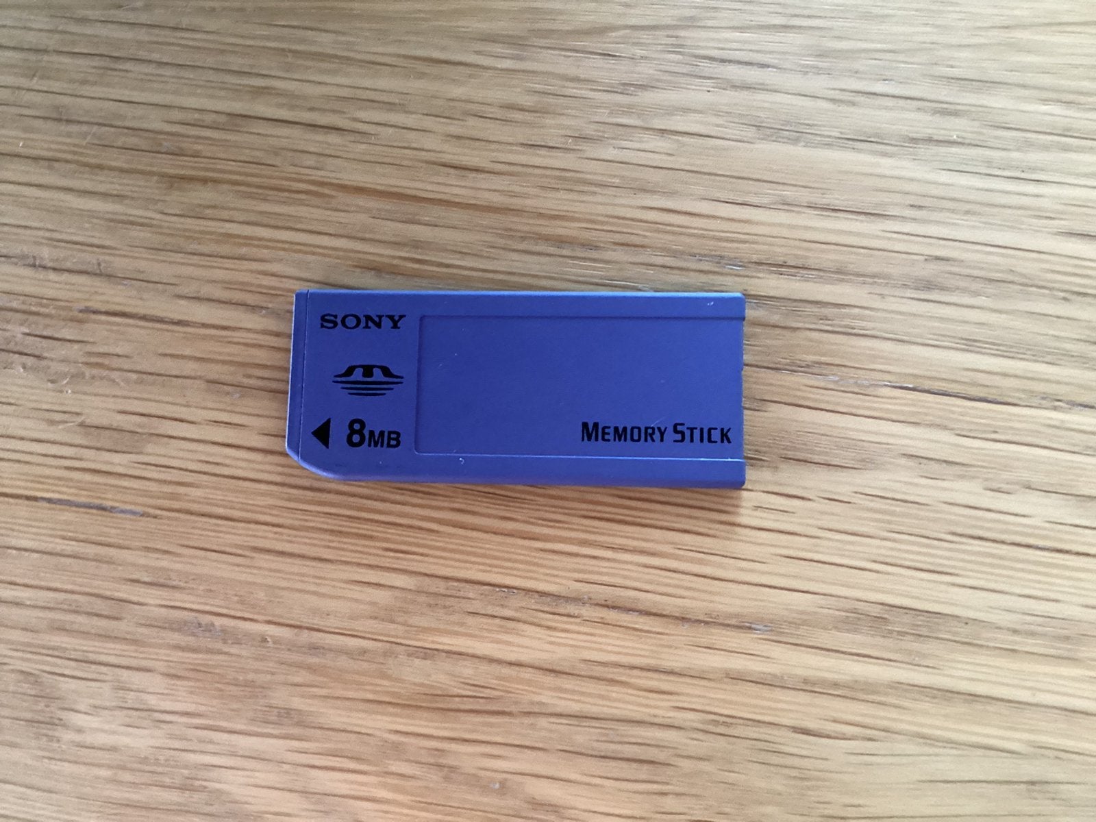 Sony 8 MB memorystick, Ophalen, Gebruikt