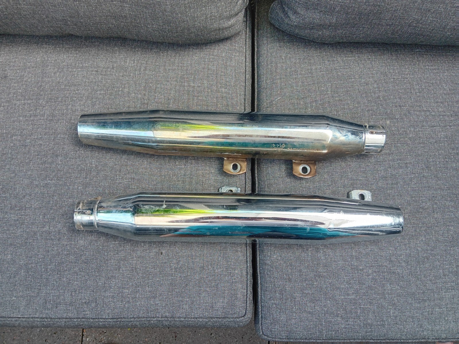 2x Einddemper Harley-Davidson, Ophalen