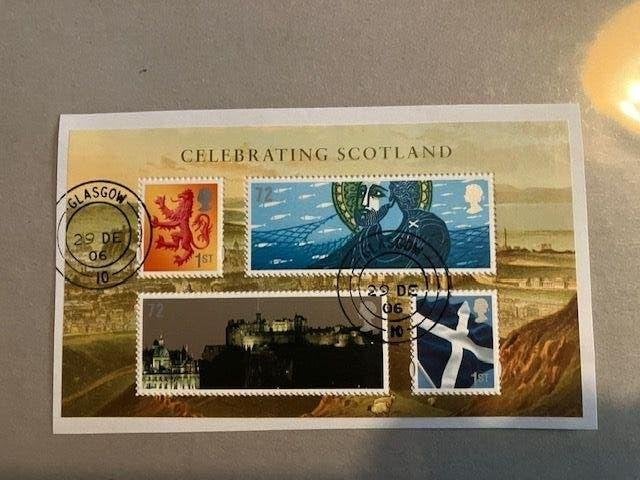 GB Blok Celebrating Scotland, Verzenden, Gestempeld